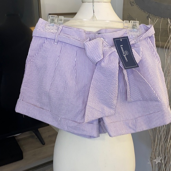 Lauren James Pants - NWT Lauren James seersucker shorts sz S